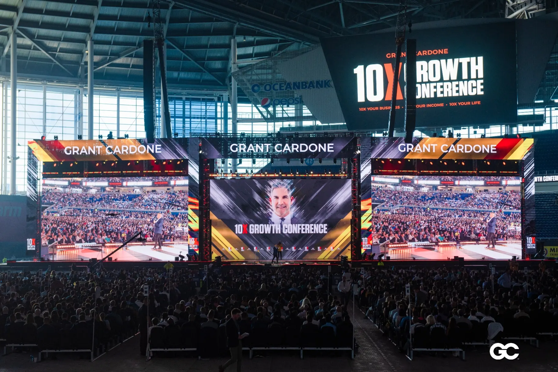 10XMarcel speaking at a Grant Cardone conference